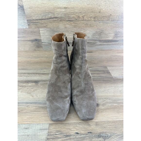 J. McLaughlin Evie suede side zip heeled ankle boots Size 9 - Picture 3 of 12